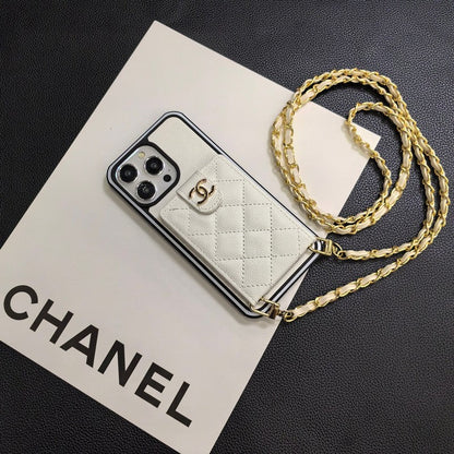 C.C Crossbody Leather iPhone Case - Iphonecasehouse