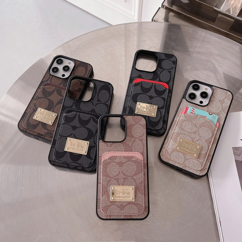Coa Card Bag Leather iPhone Case - Iphonecasehouse