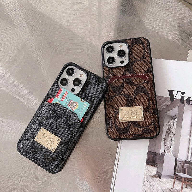 Coa Card Bag Leather iPhone Case - Iphonecasehouse
