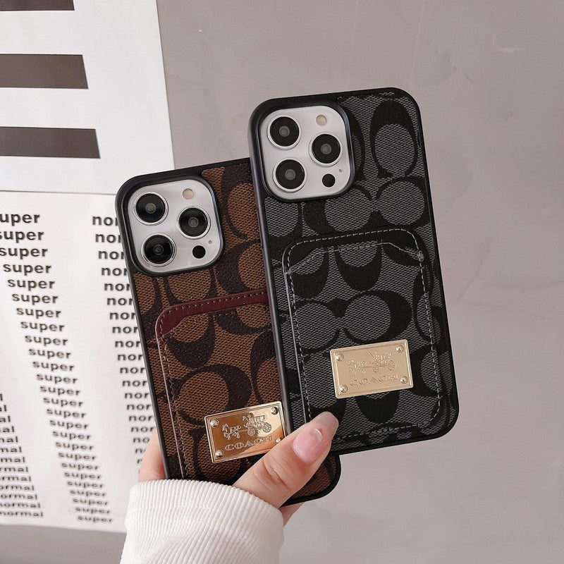 Coa Card Bag Leather iPhone Case - Iphonecasehouse