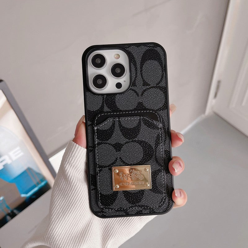 Coa Card Bag Leather iPhone Case - Iphonecasehouse