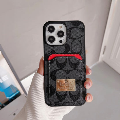Coa Card Bag Leather iPhone Case - Iphonecasehouse
