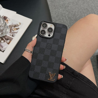 Lou Classic Leather iPhone Case - Iphonecasehouse
