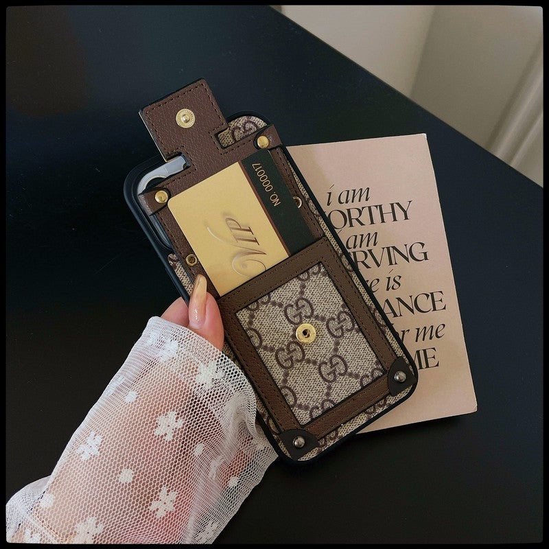 GG Lou Card Holder iPhone Case - Iphonecasehouse