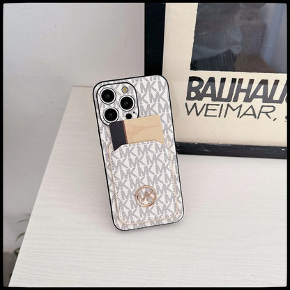 MK Card Bag Gold Logo iPhone Case - Iphonecasehouse