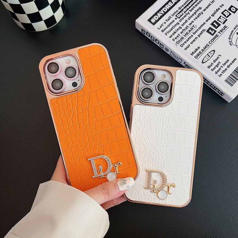 CD Diamond Logo Rose Gold iPhone Case - Iphonecasehouse