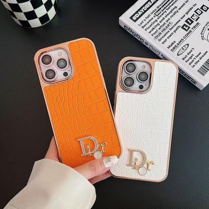 CD Diamond Logo Rose Gold iPhone Case - Iphonecasehouse