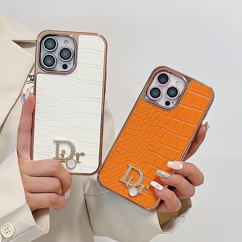 CD Diamond Logo Rose Gold iPhone Case - Iphonecasehouse