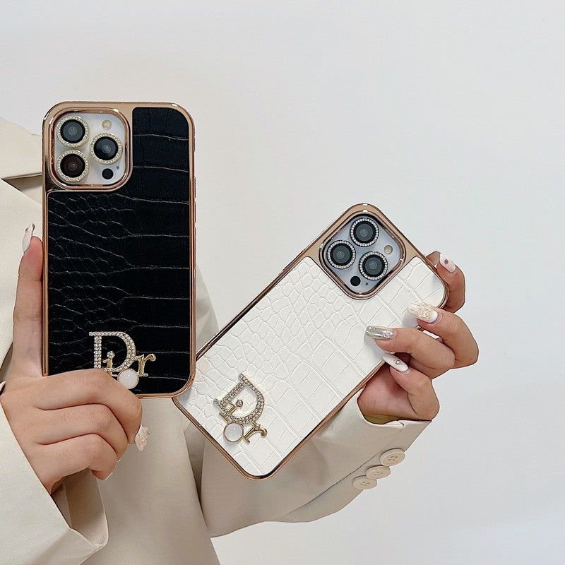 CD Diamond Logo Rose Gold iPhone Case - Iphonecasehouse
