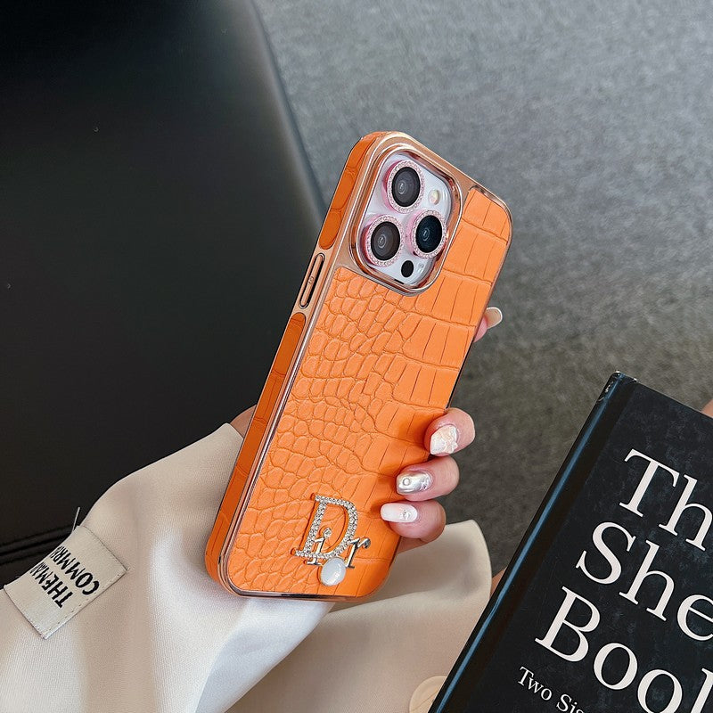 CD Diamond Logo Rose Gold iPhone Case - Iphonecasehouse
