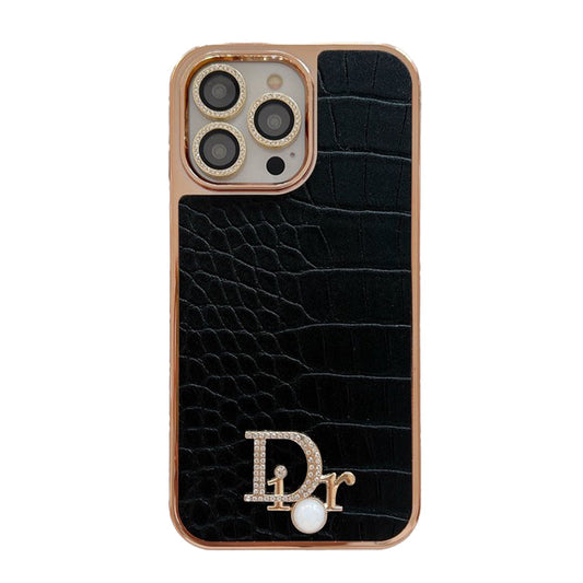 CD Diamond Logo Rose Gold iPhone Case - Iphonecasehouse