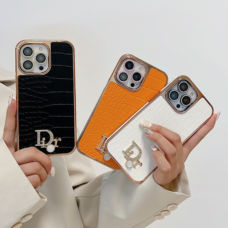 CD Diamond Logo Rose Gold iPhone Case - Iphonecasehouse