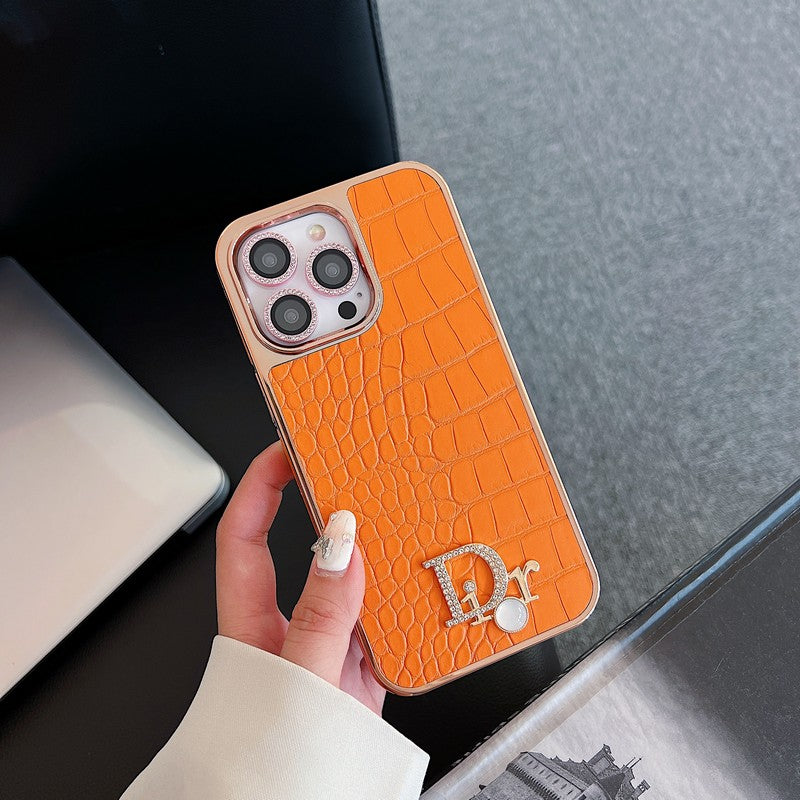 CD Diamond Logo Rose Gold iPhone Case - Iphonecasehouse