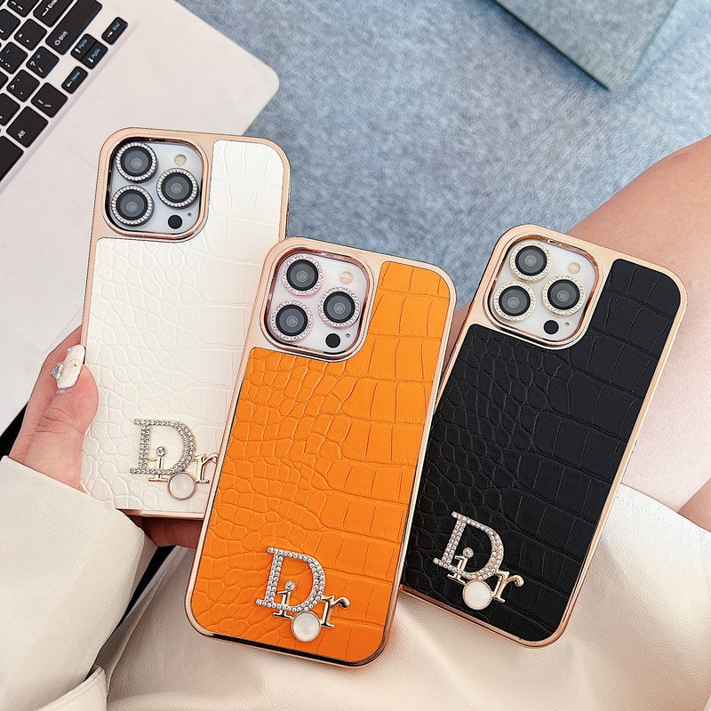CD Diamond Logo Rose Gold iPhone Case - Iphonecasehouse