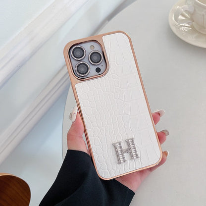Herm Diamond Logo Rose Gold iPhone Case - Iphonecasehouse