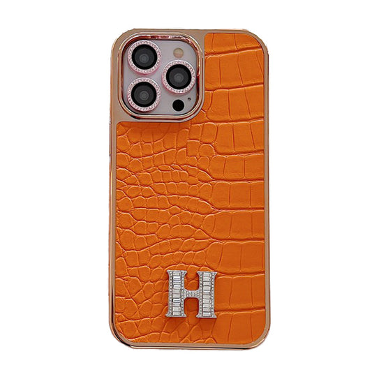 Herm Diamond Logo Rose Gold iPhone Case - Iphonecasehouse