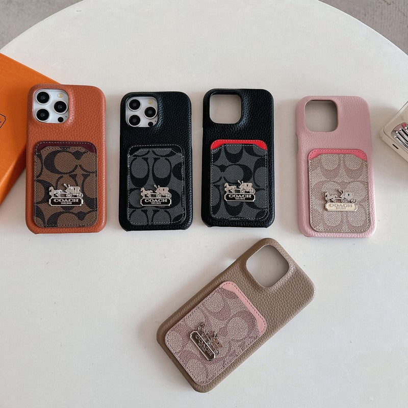 Coa Card Bag Leather iPhone Case - Iphonecasehouse