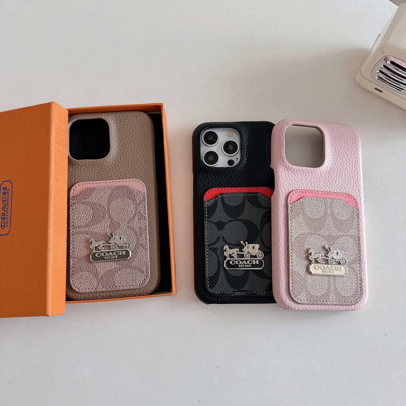 Coa Card Bag Leather iPhone Case - Iphonecasehouse