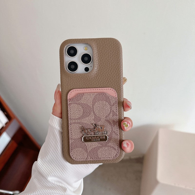 Coa Card Bag Leather iPhone Case - Iphonecasehouse