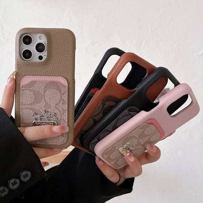 Coa Card Bag Leather iPhone Case - Iphonecasehouse