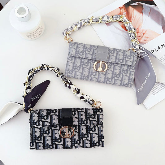 CD Bag Scarves Chain iPhone Case - Iphonecasehouse