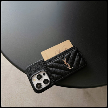 Saint Card Bag Leather iPhone Case - Iphonecasehouse