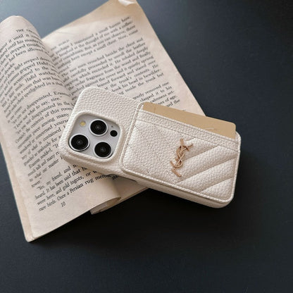 Saint Card Bag Color Leather iPhone Case - Iphonecasehouse