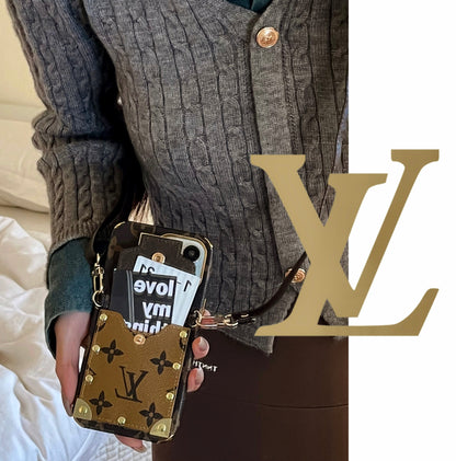 Lou Chain Leather iPhone Case - Iphonecasehouse
