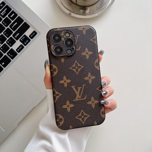 Lou Classic Color Leather iPhone Case - Iphonecasehouse