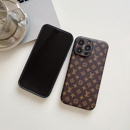 Lou Classic Color Leather iPhone Case - Iphonecasehouse