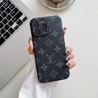 Lou Classic Color Leather iPhone Case - Iphonecasehouse