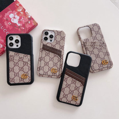 GG Card Bag Classic iPhone Case - Iphonecasehouse