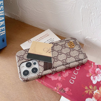 GG Card Bag Classic iPhone Case - Iphonecasehouse