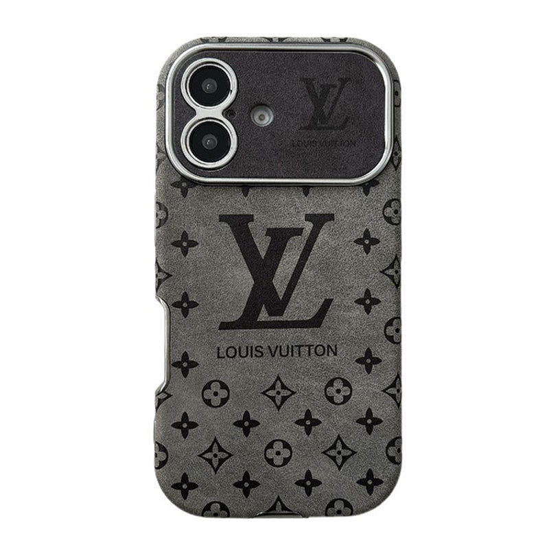 Lou Brown & Black Color Leather iPhone Case - Iphonecasehouse