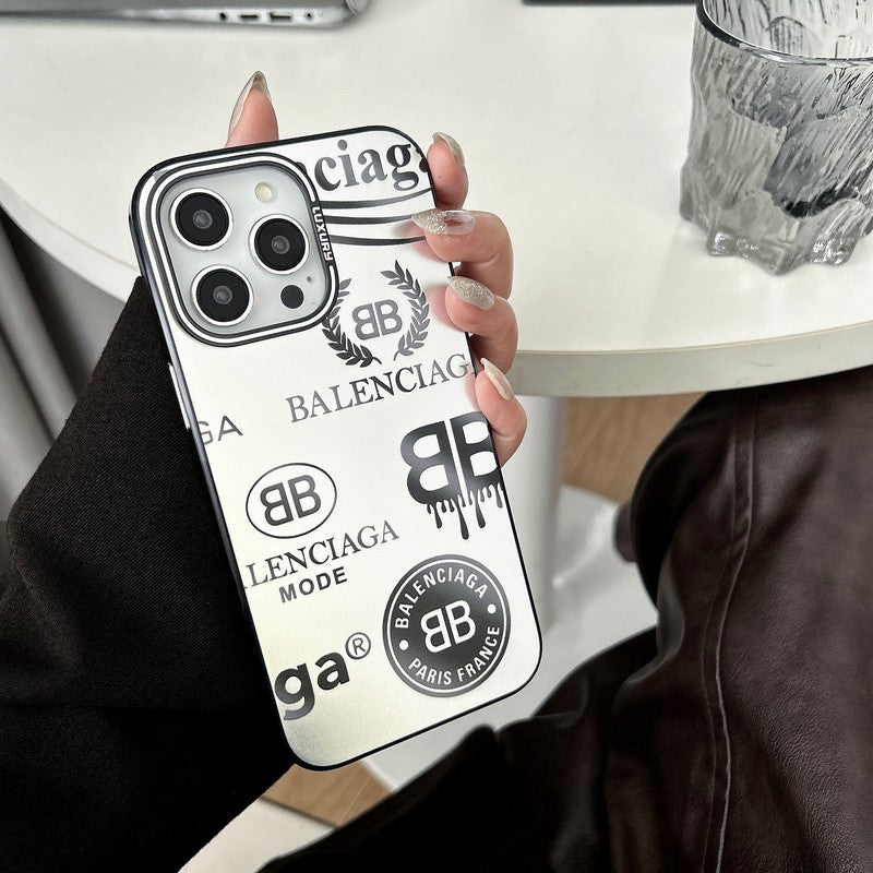 BB Black & Silver iPhone Case - Iphonecasehouse