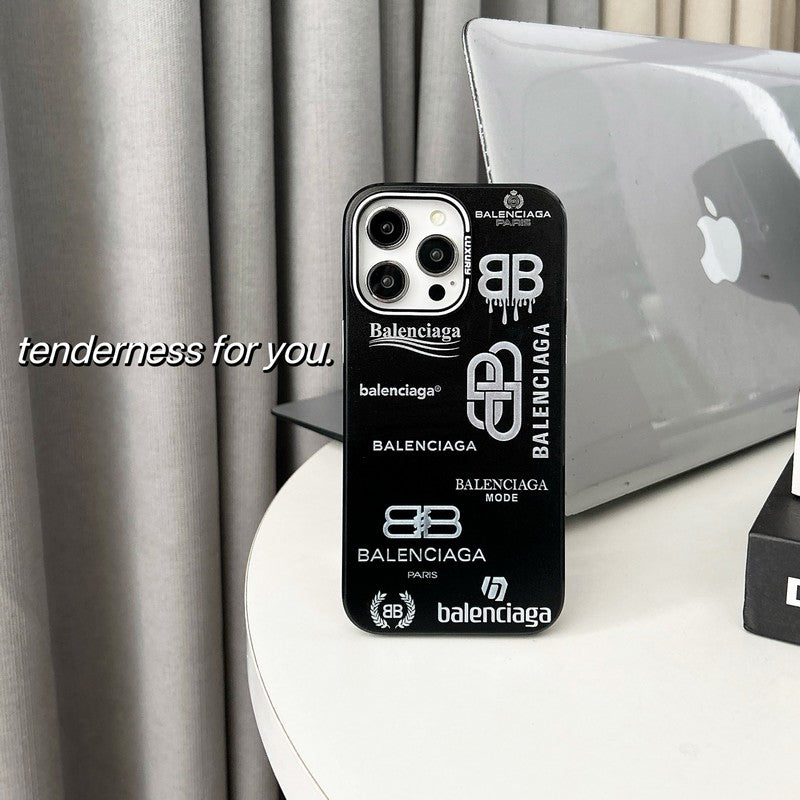 BB Black & Silver iPhone Case - Iphonecasehouse