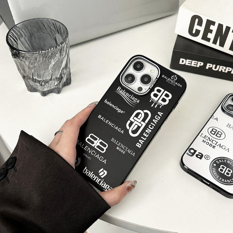 BB Black & Silver iPhone Case - Iphonecasehouse