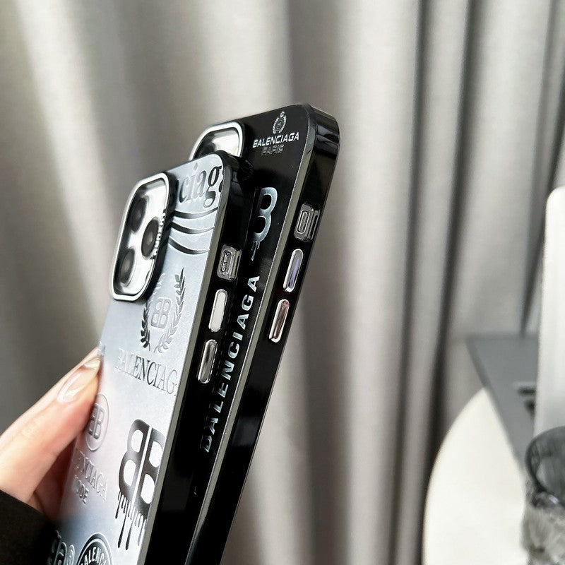 BB Black & Silver iPhone Case - Iphonecasehouse