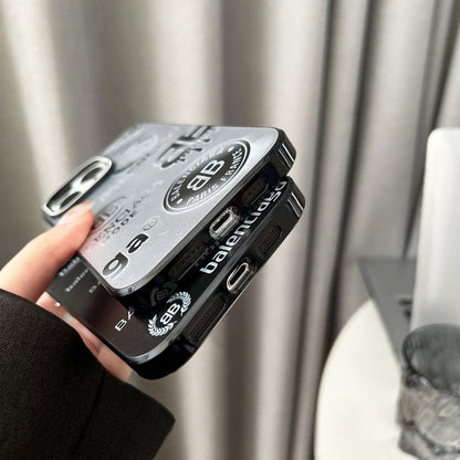 BB Black & Silver iPhone Case - Iphonecasehouse