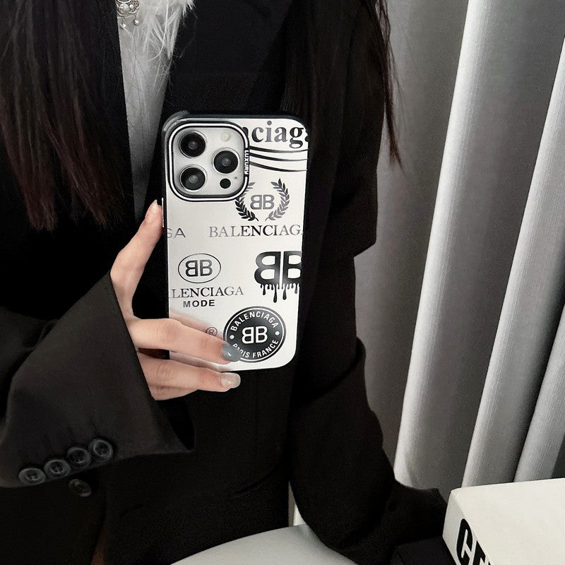 BB Black & Silver iPhone Case - Iphonecasehouse