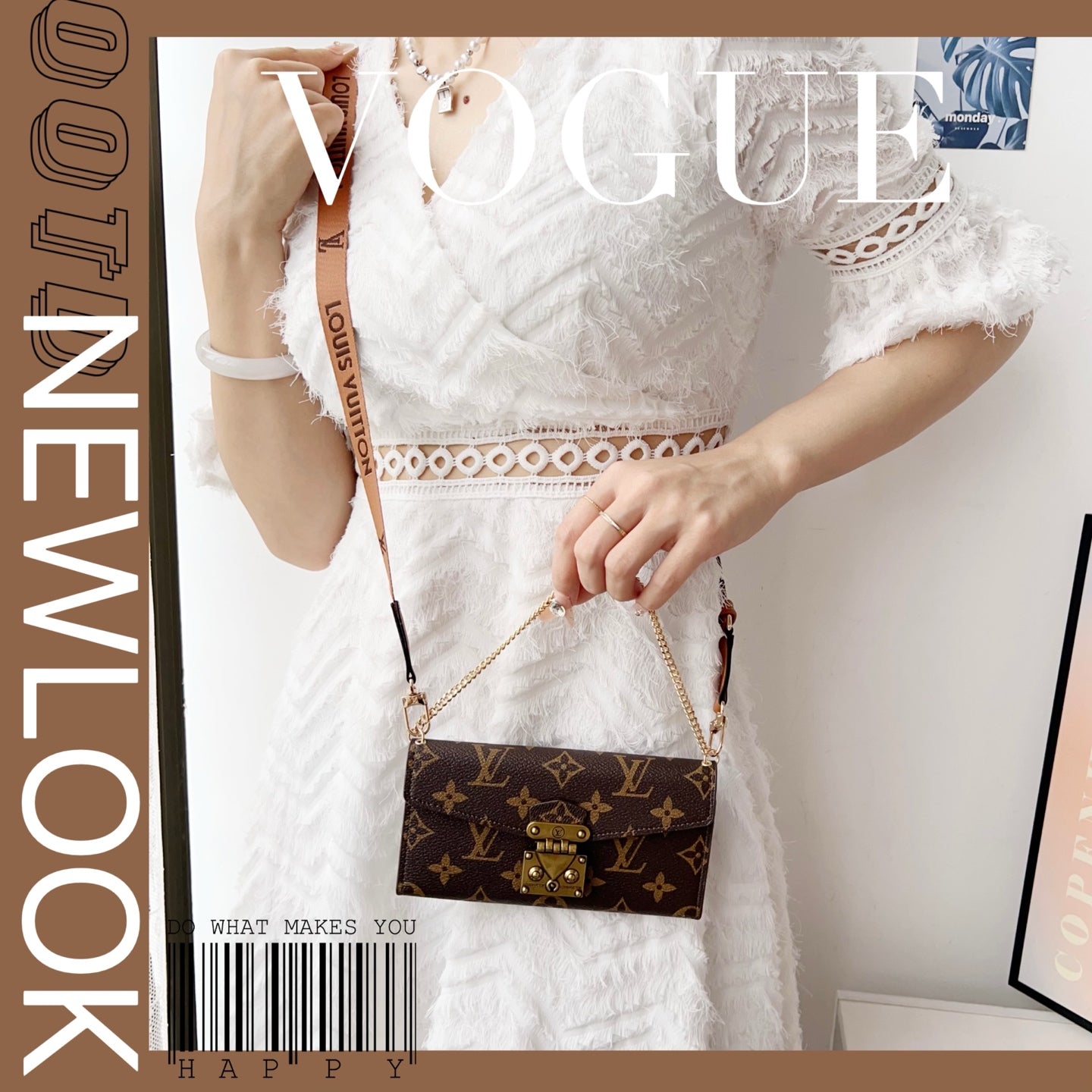 Monogram LV Luxurious Phone Case With Strap