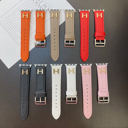 Genuine Pattern Leather Apple Watch Strap - Iphonecasehouse