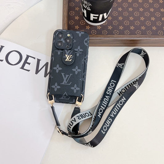 Lou Card Bag Crossbody Color Chain iPhone Case - Iphonecasehouse