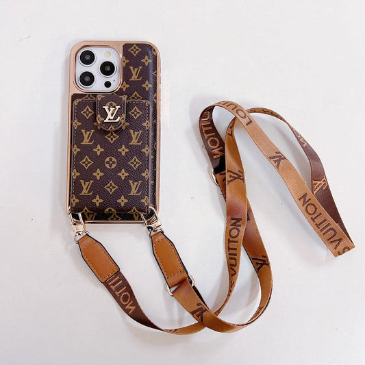 Lou Gold Cover Crossbody iPhone Case - Iphonecasehouse