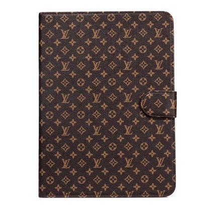 Luxury Canvas Monogram Leather Fresh Summer Theme Pattern Apple iPad case - Iphonecasehouse