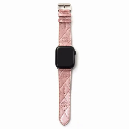 GLOSSY LEATHER APPLE WATCH BAND - Iphonecasehouse