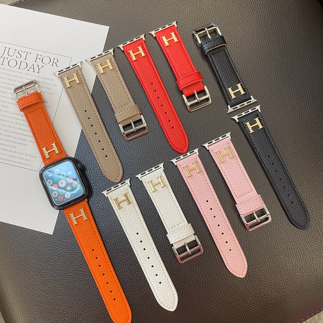 Genuine Pattern Leather Apple Watch Strap - Iphonecasehouse