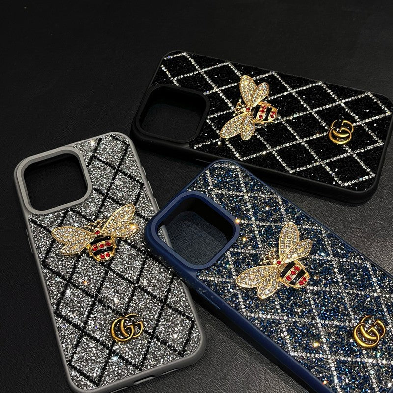 GG Bee Diamond iPhone Case - Iphonecasehouse