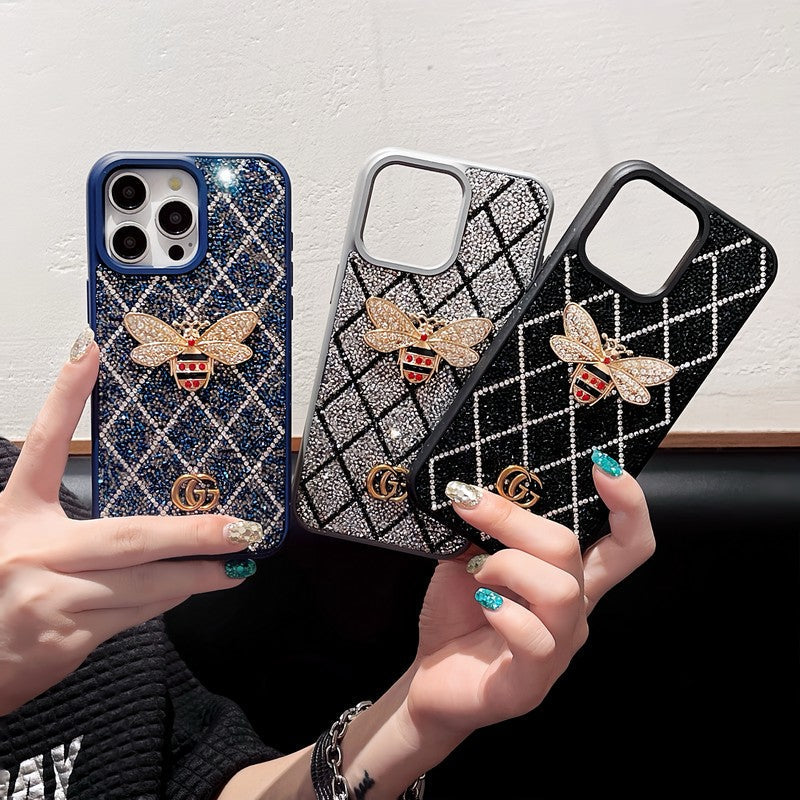 GG Bee Diamond iPhone Case - Iphonecasehouse