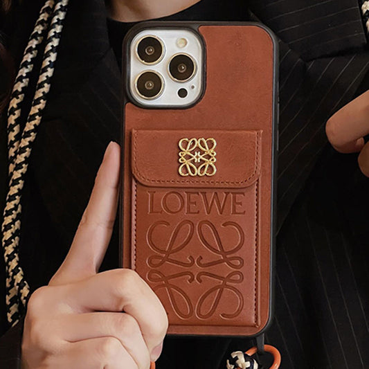 Loe Card Holder Leather iPhone Case - Iphonecasehouse